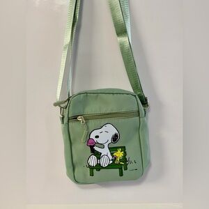 Green Snoopy Crossbody Bag